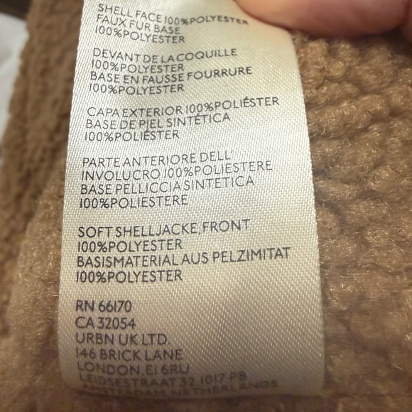 NWT- Free People Suede Sherpa Hooded Vest - Picture 8 of 9